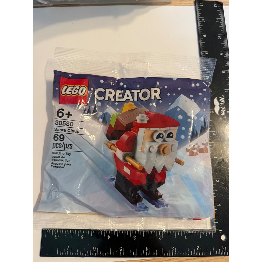 LEGO Creator Santa Claus 30580 Holiday Skier Polybag Set 69 Pieces New Sealed